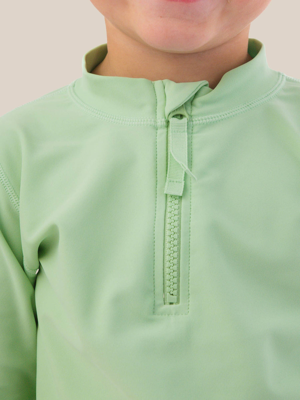 Boys Sage Long Sleeve Zipper Rash Guard
