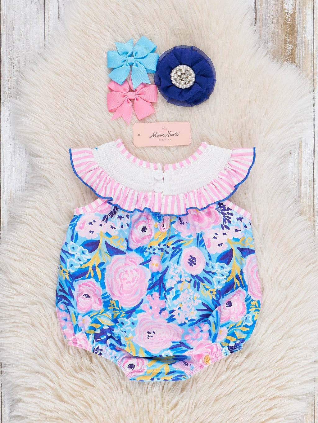 Mama Love Garden Smocked Bubble