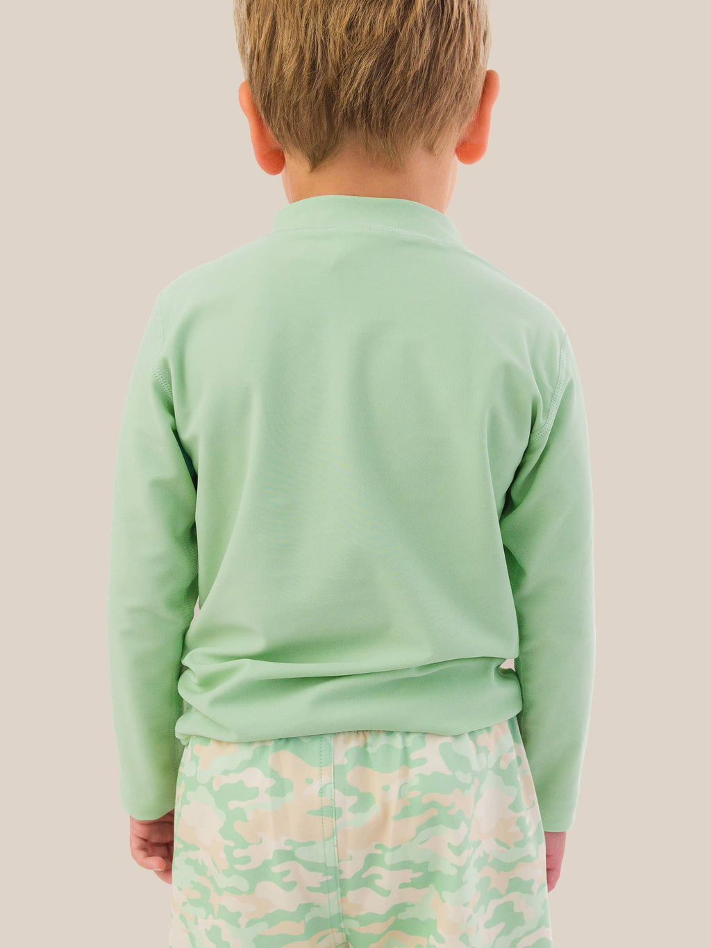 Boys Sage Long Sleeve Zipper Rash Guard