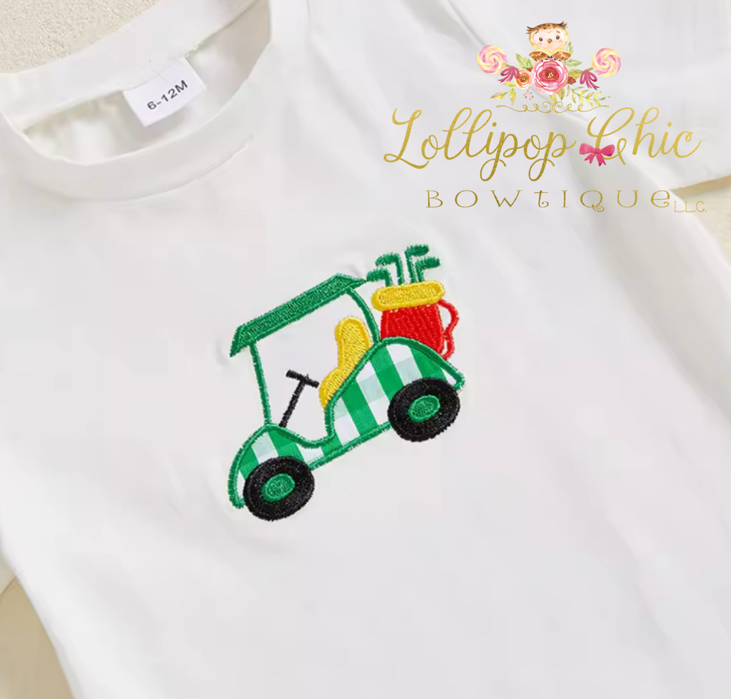 Baby and Toddler Boy Embroidered Preppy Golf Shorts Set