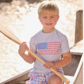 Boys Short Sleeve Rash Guard Coastal Crab
