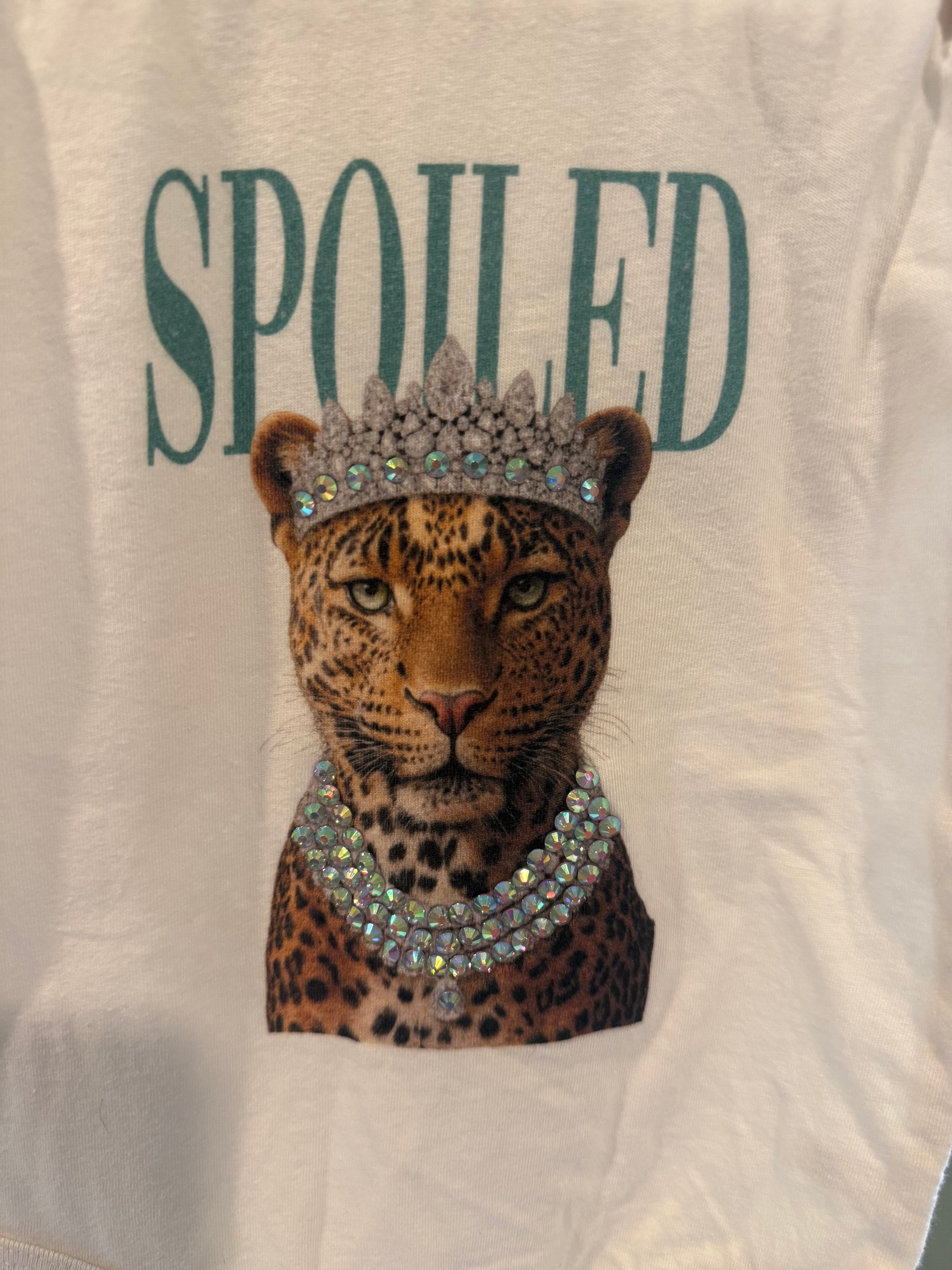 Short Sleeve Onesie - Leopard Spoiled