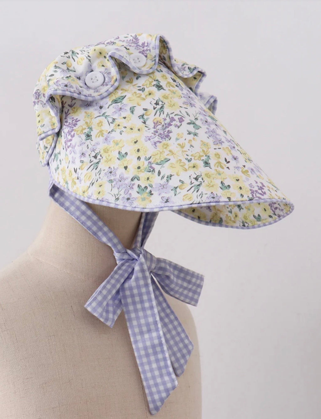 Golden Meadow Ruffle Floral Bonnet