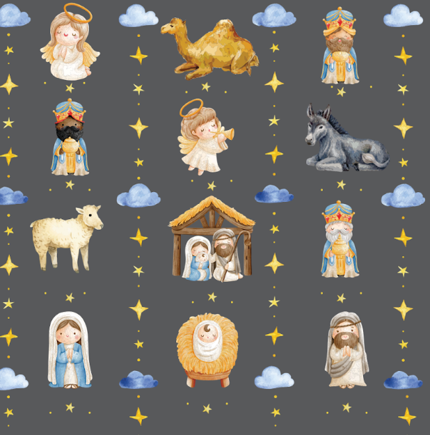 Christmas 2025 Pajamas - Gown With Bloomers - Manger