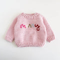 Merry Sweater Baby Pink Christmas Holiday Apparel Gift
