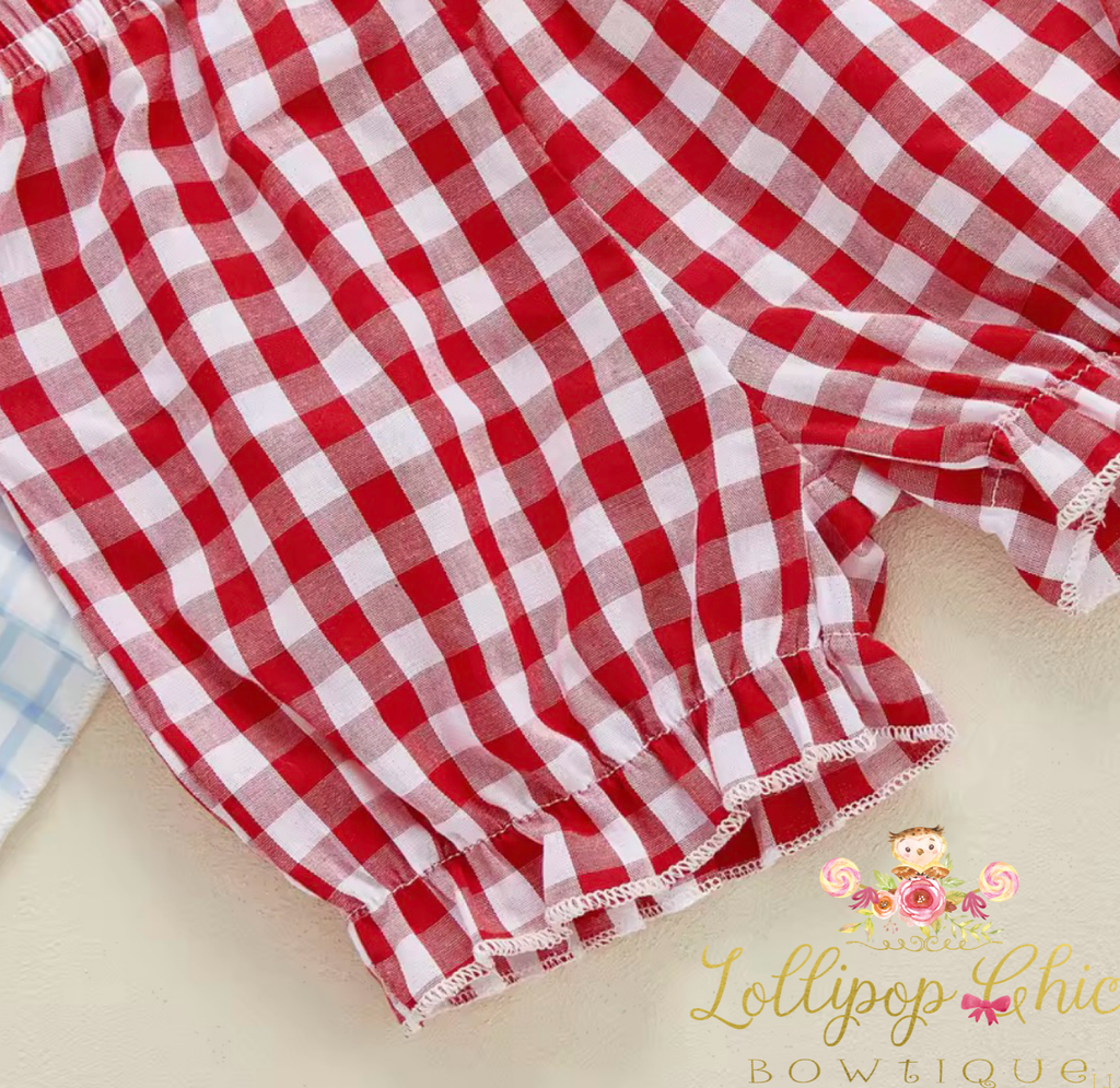 Baby and Toddler Girl Baseball Frilly Short Set