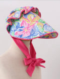 Tropical Floral Ruffle Bonnet